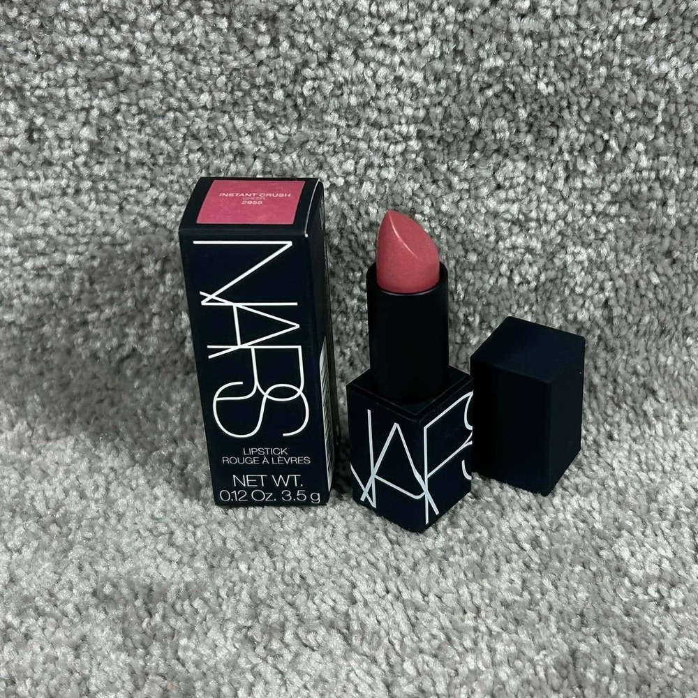 NARS Lipstick Instant Crush 2955 Pink Satin Finish Sheer Pearlescent Makeup 3.5g